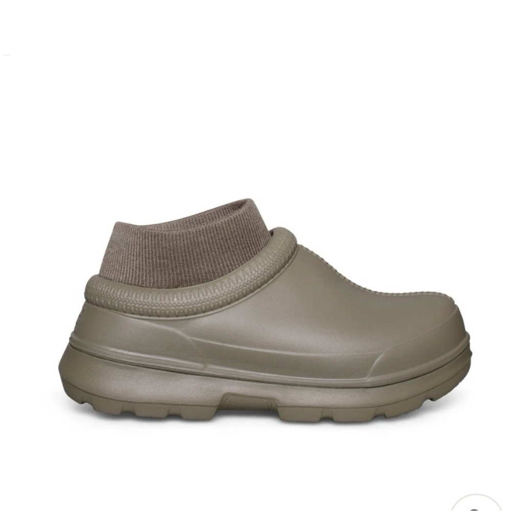 UGG Tasman Olive Green Removable Sock Slip On Shoe Clog Rain Boot Size 7
